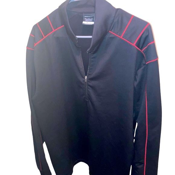 Nike Golf Dri-Fit 1/2 Zip Cover Up Black/Varsity Red Men’s Size XL - Picture 1 of 5